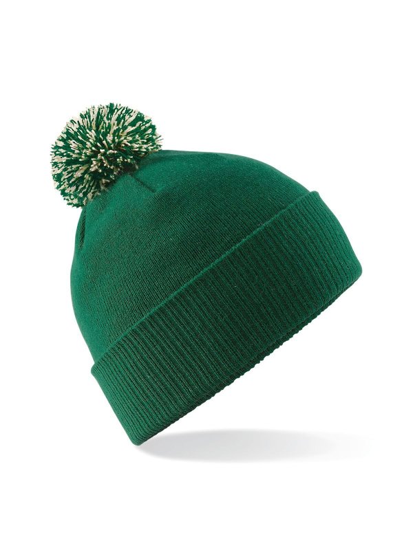 bottle green/off white